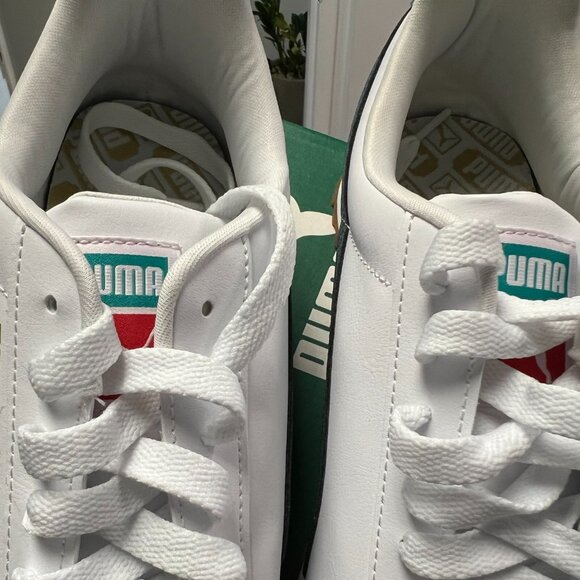 Puma Sneakers shoes Mens 9.0 Roma Basic Plus White Evening Sky New in Box - Picture 5 of 9